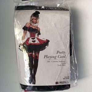 Leg Avenue Halloween Costume S - Pretty Playing Card includes dress & stockings